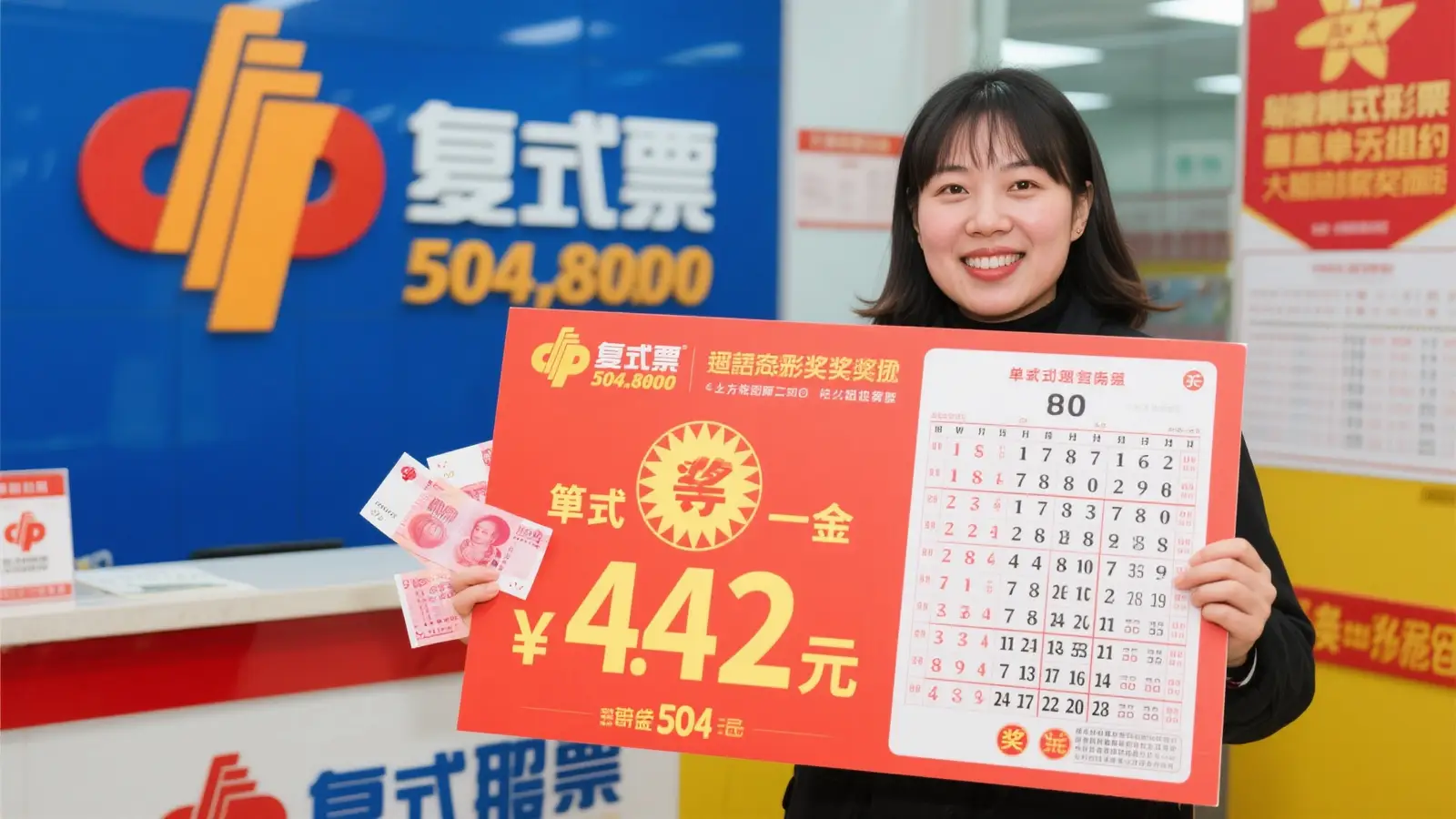 女子504元豪掷复式票中双色球842万 以往投注从未超百元