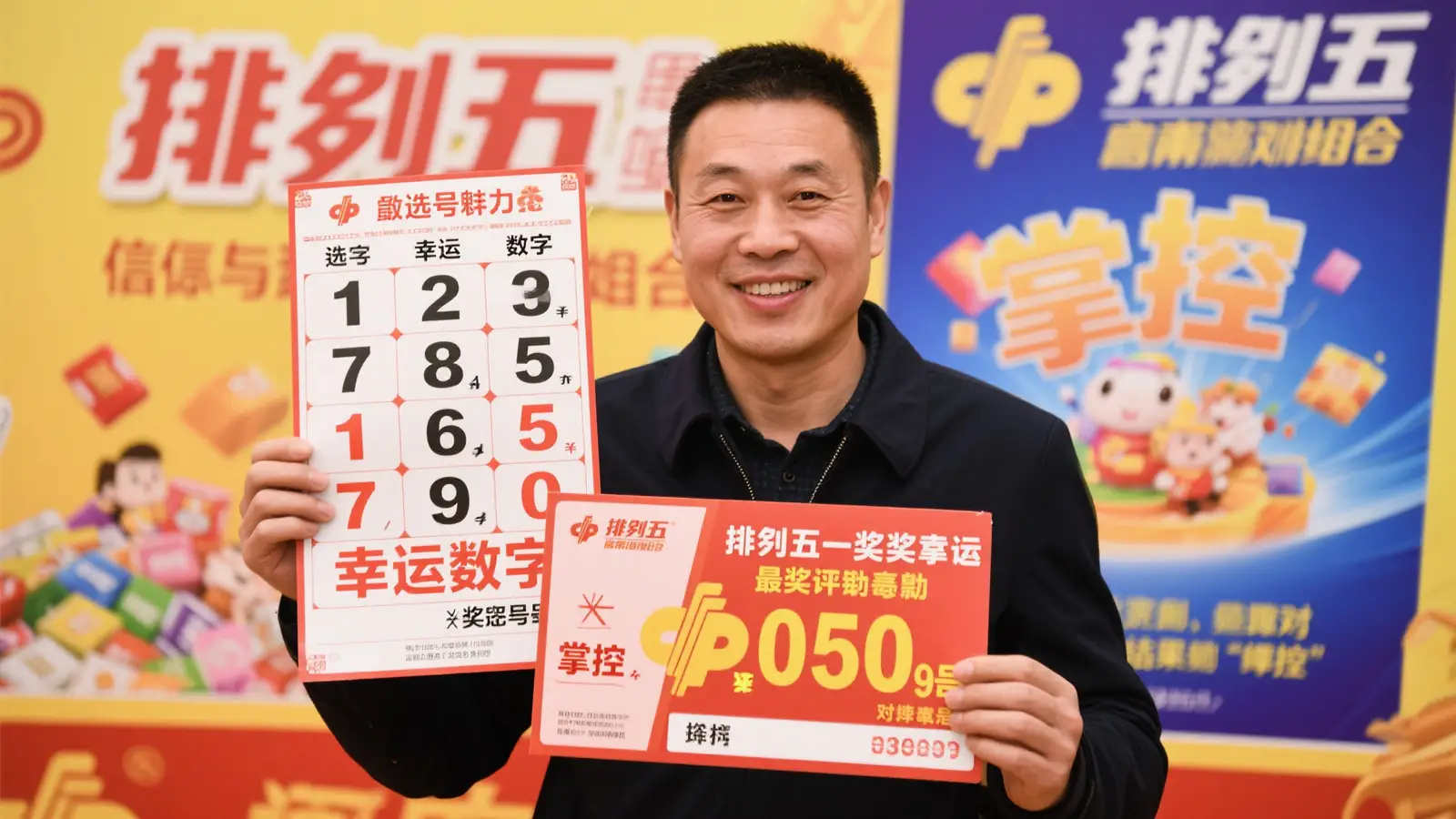 男子自选号码喜中排列五150万大奖，自信满满称号码极有眼光